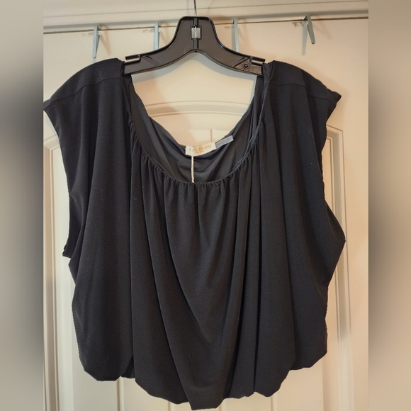 Ramy Brook Tops - Ramy Brook NWT Black Women's Pleated Bubble Top $250 Size XXL Club Party